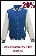 veste en sweatshirt boutonnée promo juillet