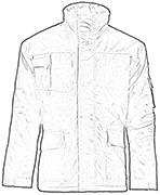 parka de travail matelassée et deperlante
