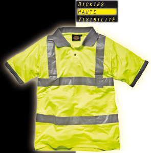 polo haute visibilité, vêtement de travail dickies
