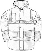 parka de travail haute visibilite qualité supérieure
