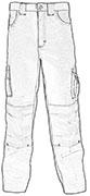 pantalon de travail multipoches avec geniouillères