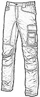pantalon de travail en détails, vêtement travail gamme sphinx