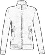 sweat zipp de travail femme