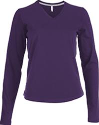 vetement, tee-shirt de travail col V manches longues femme vetement, tee-shirt de travail col V manches longues femme