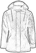 parka cintre pour femme