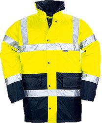 parka haute visibilité, vêtement de travail