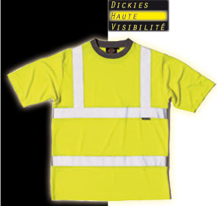 tee shirt haute visibilité, vêtement de travail dickies